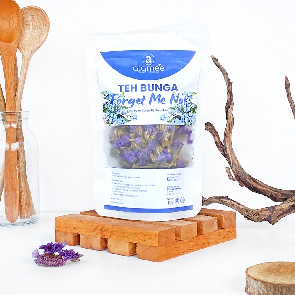 Organic Forget Me Not Flower Tea 10g Dried Infusion For Brewing Daily Ritual