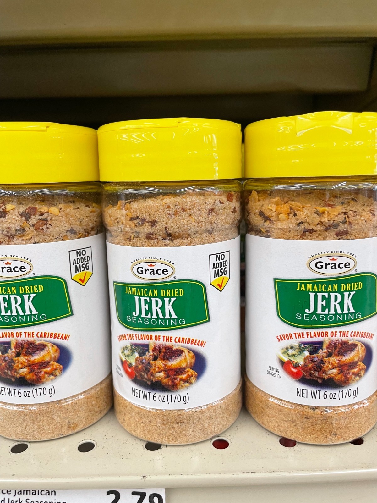 3 Pack Grace Jamaican Dried Jerk Seasoning 6 oz Authentic Caribbean Spice Blend