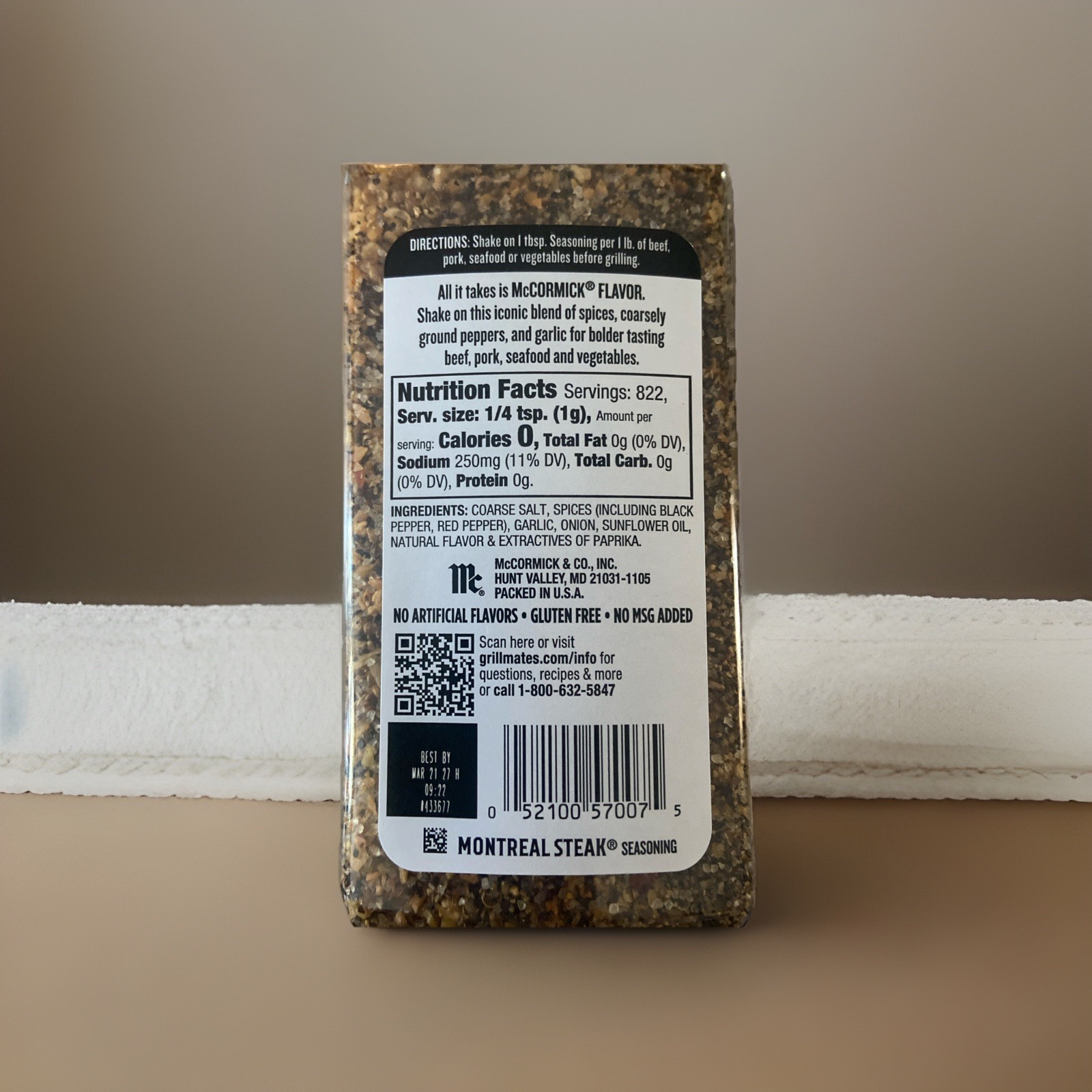 McCormick Grill Mates Montreal Steak Seasoning 29 oz