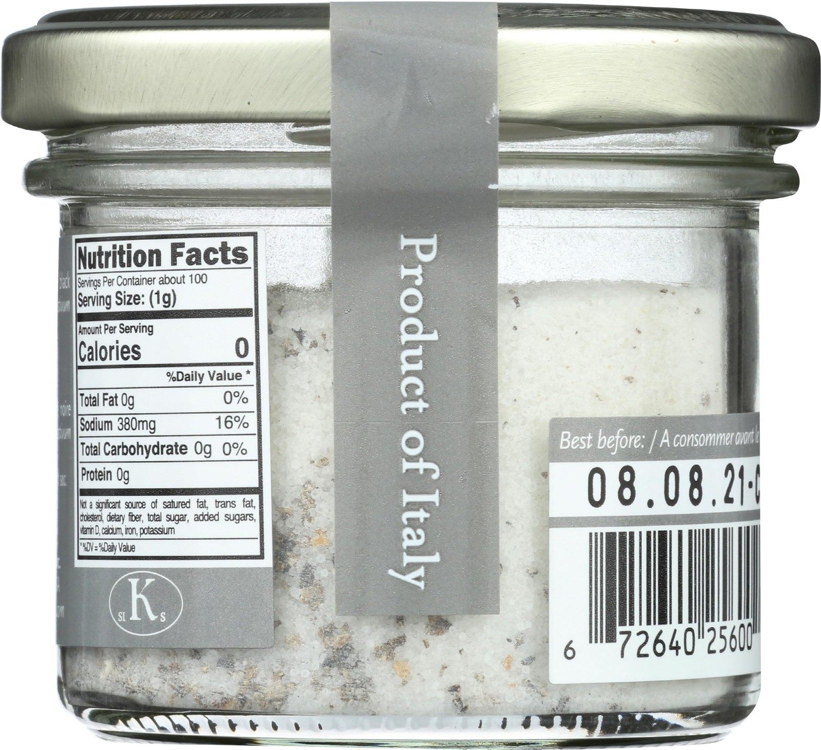 5% Black Truffle Salt, 3.5 Ounce