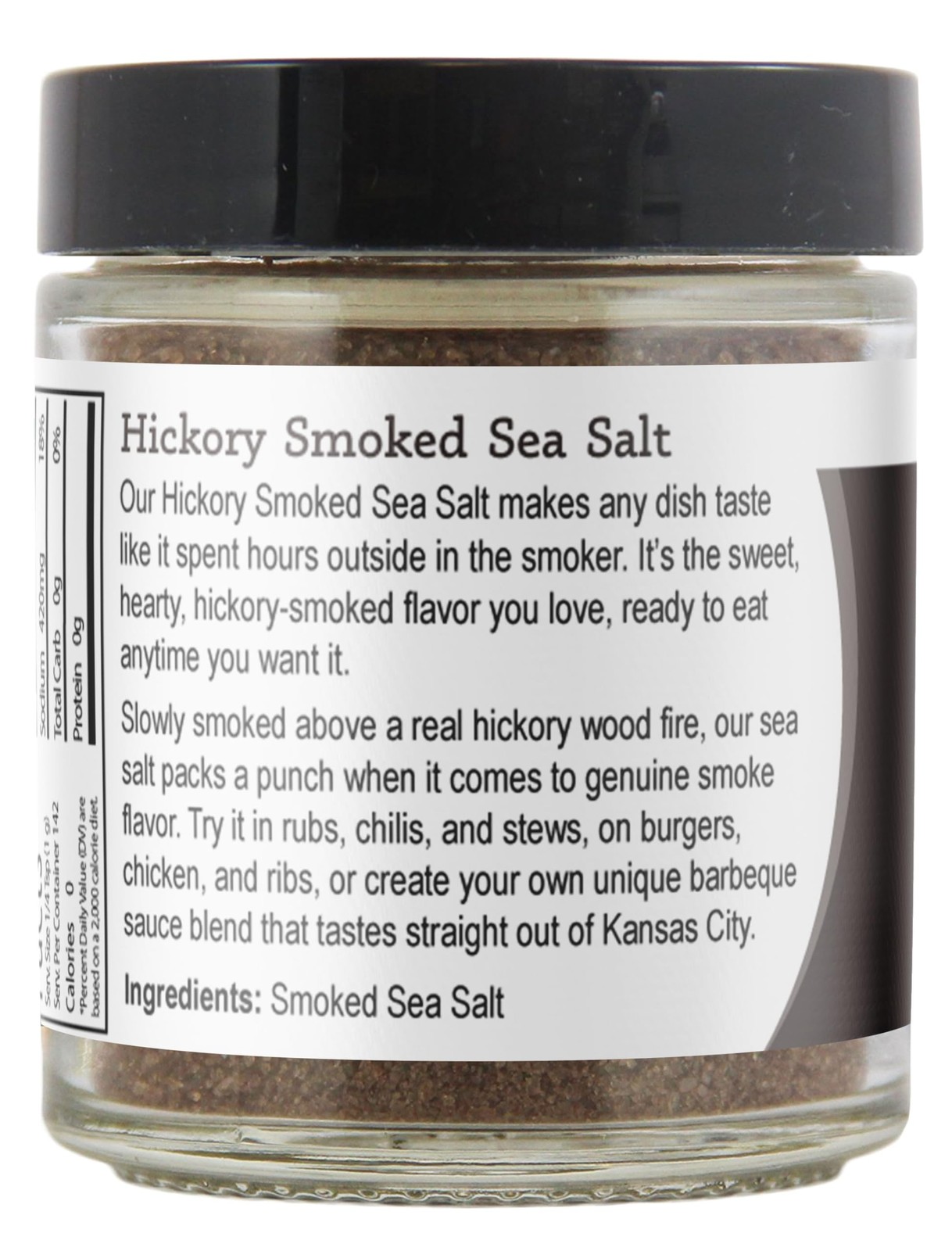 Viva Doria Hickory Smoked Sea Salt (Fine Grain) 5 Ounce (Pack of 1)