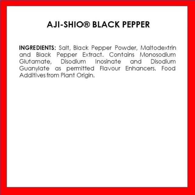 2x Aji-Shio Flavoured Black Pepper 80g Aromatic Seasoning for Everyday Cooking