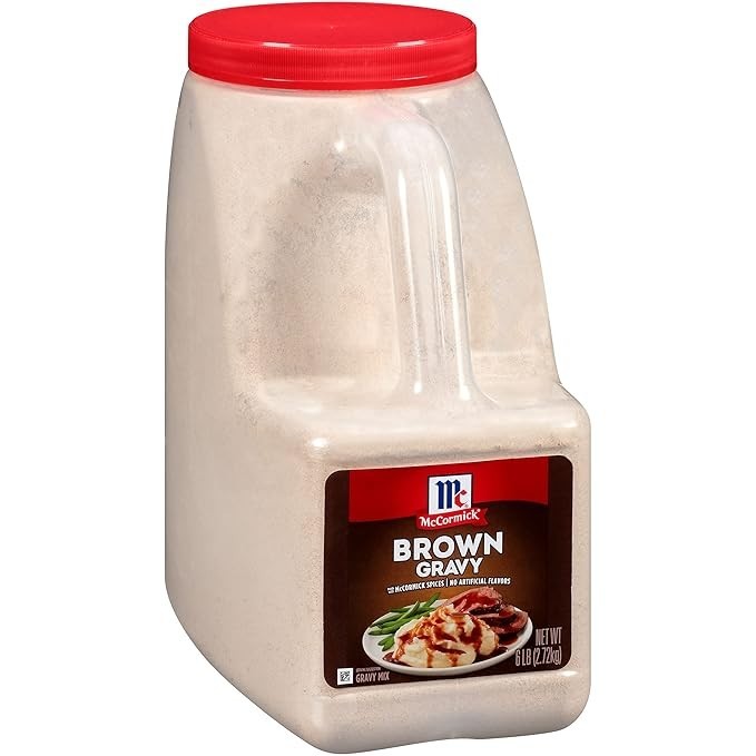 Brown Gravy Mix Family Size 6 Pound Pack Gravy Packet for Homemade Sauce