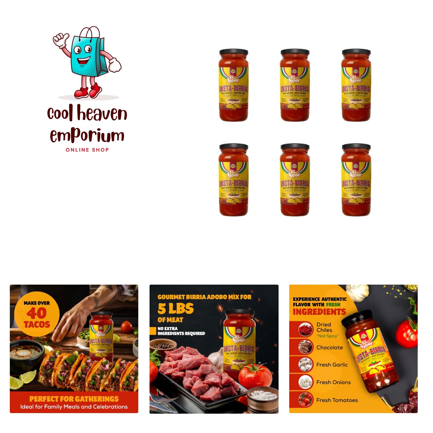 Birria Mix gourmet style made with fresh ingredients | Insta-birria adobo mar…
