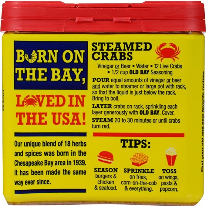 OLD BAY Seasoning, Classic Seafood 6 oz