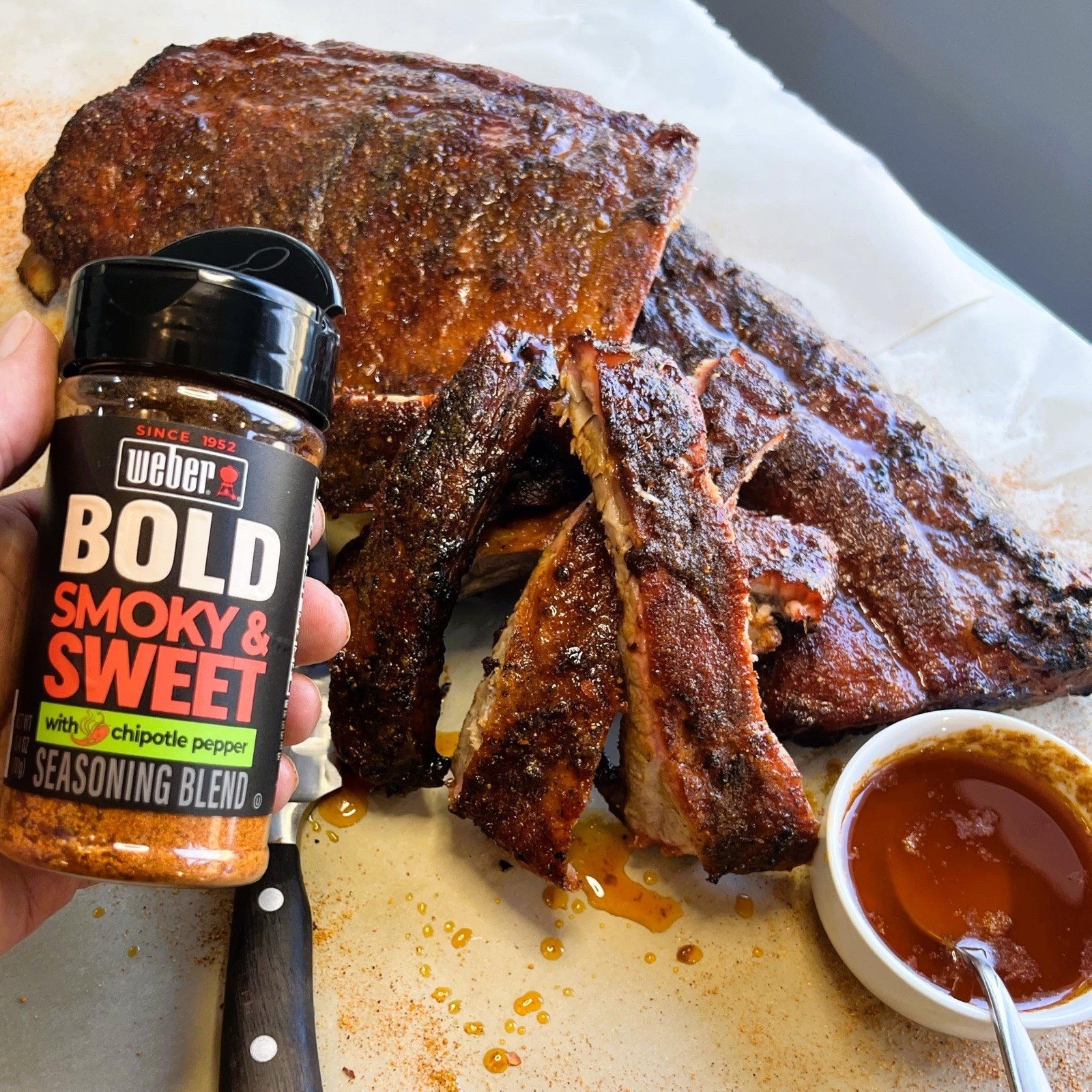 Weber BOLD 🔥 Smokey & Sweet 🍗 Seasoning Blend, 6.4 oz