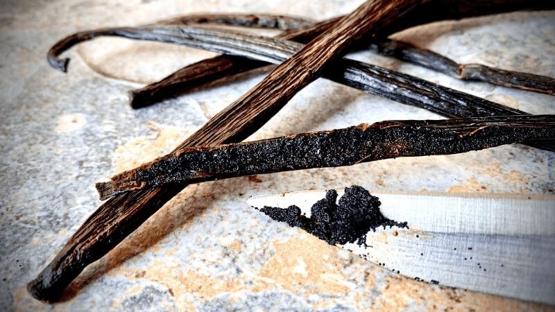 Ceylon Organic Vanilla Beans Whole 100g [3-5 inches] Stock Clearance Sale!