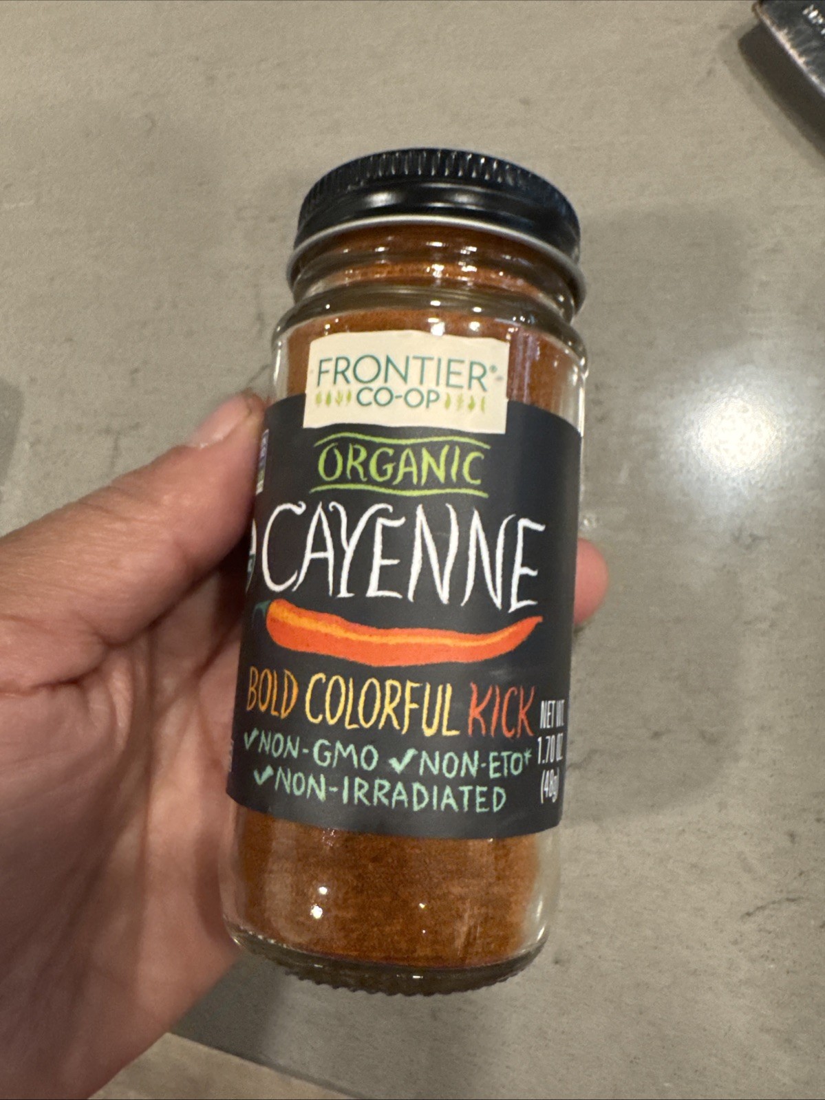Organic Cayenne, 1.70 oz (48 g)
