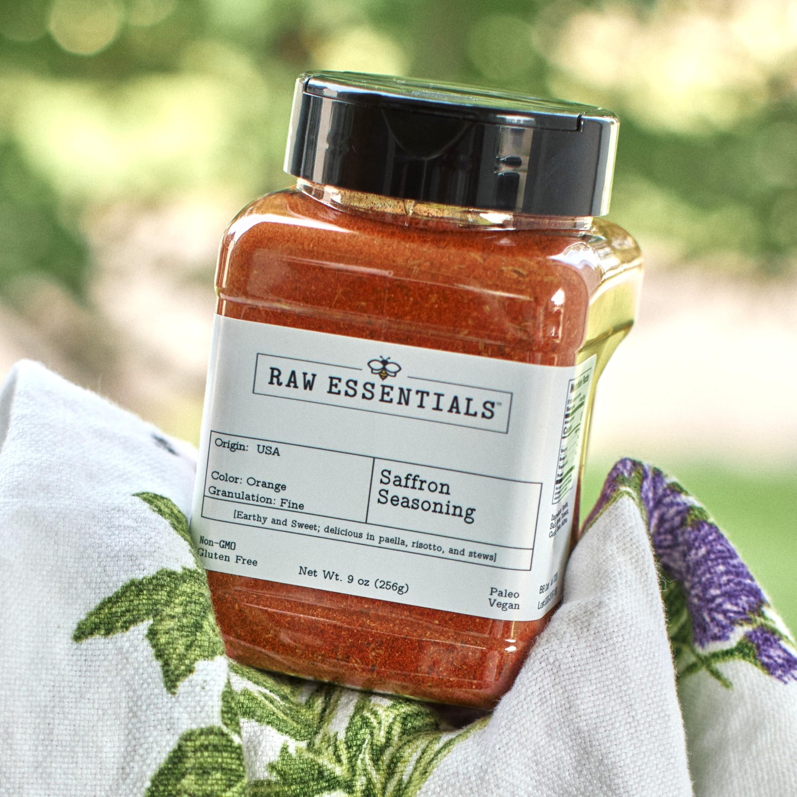 Raw Essentials Saffron Seasoning, 9 Ounce Bottle 9 (Pack of 1)