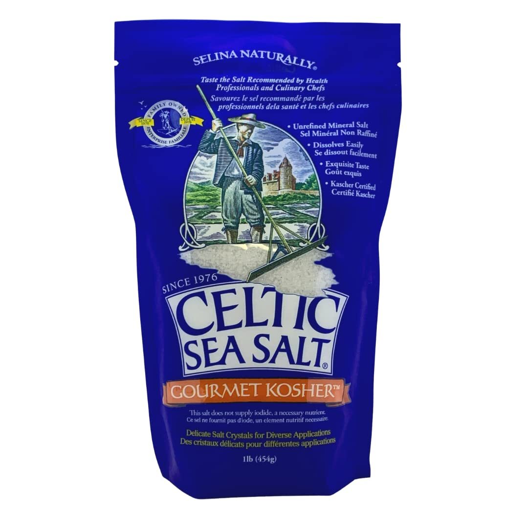 Celtic Sea Salt Gourmet Kosher 16 Ounce Versatile Culinary Ingredient