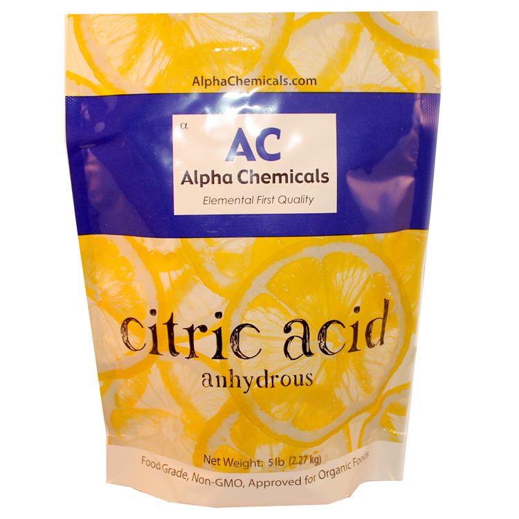 5 Pounds – Non-GMO Project Verified Citric Acid – Organic – 100% Pure