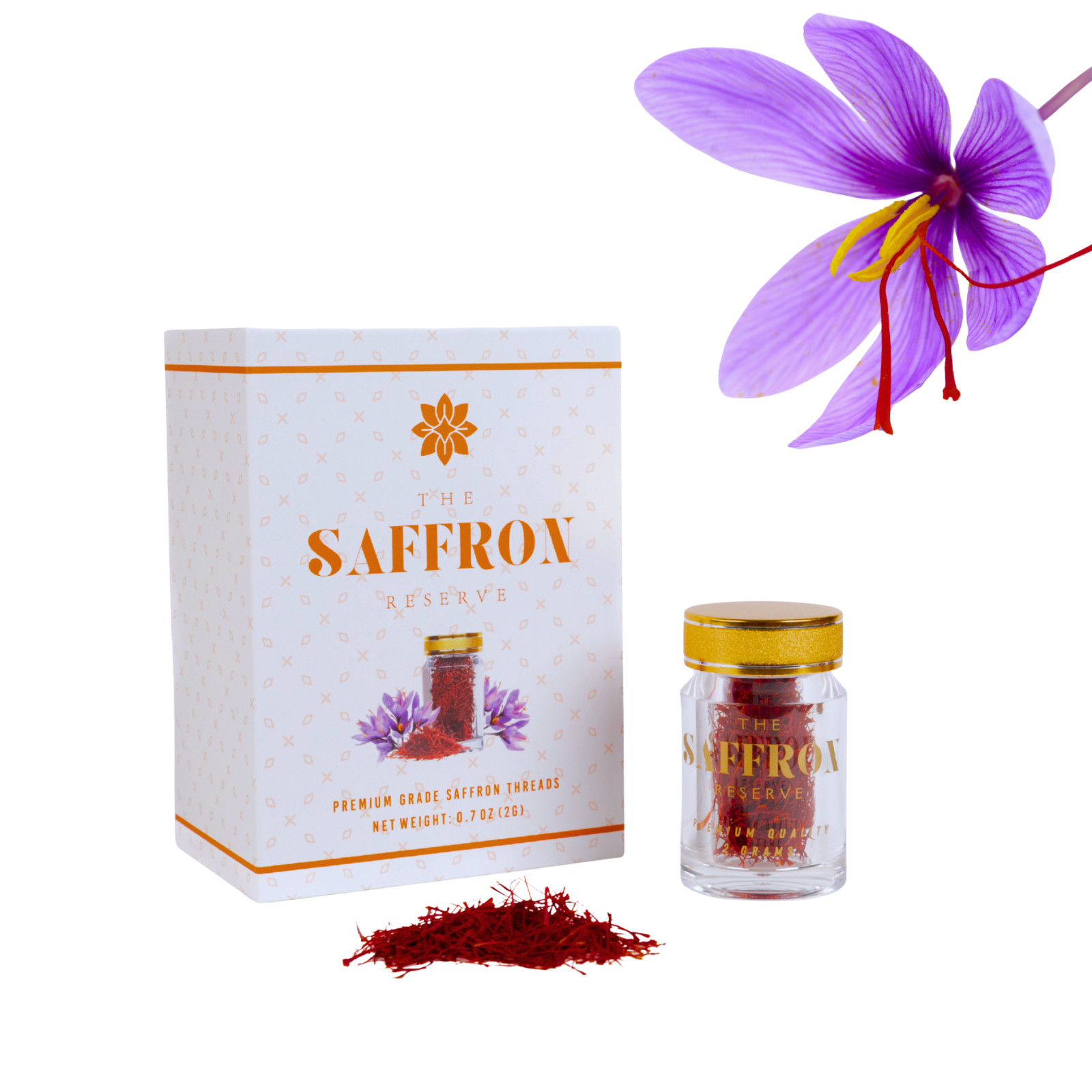 Authentic Saffron, Premium Super Negin A+ Grade Saffron Threads, Organic, Vegan