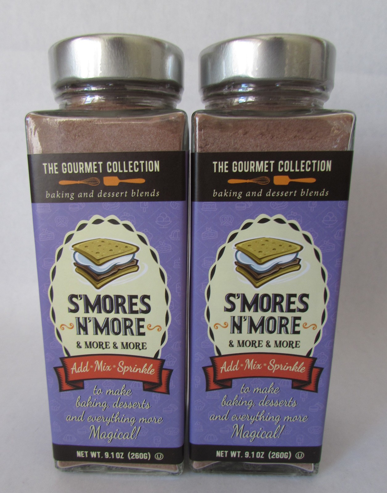 2 The Gourmet Collection S’mores N More Baking & Dessert Blend 9.1 oz each