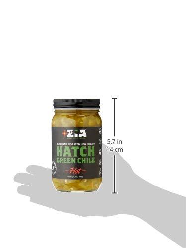 Hatch Green Chile Peppers 1 Pound Flame Roasted Diced Gluten Free Spicy Flavor