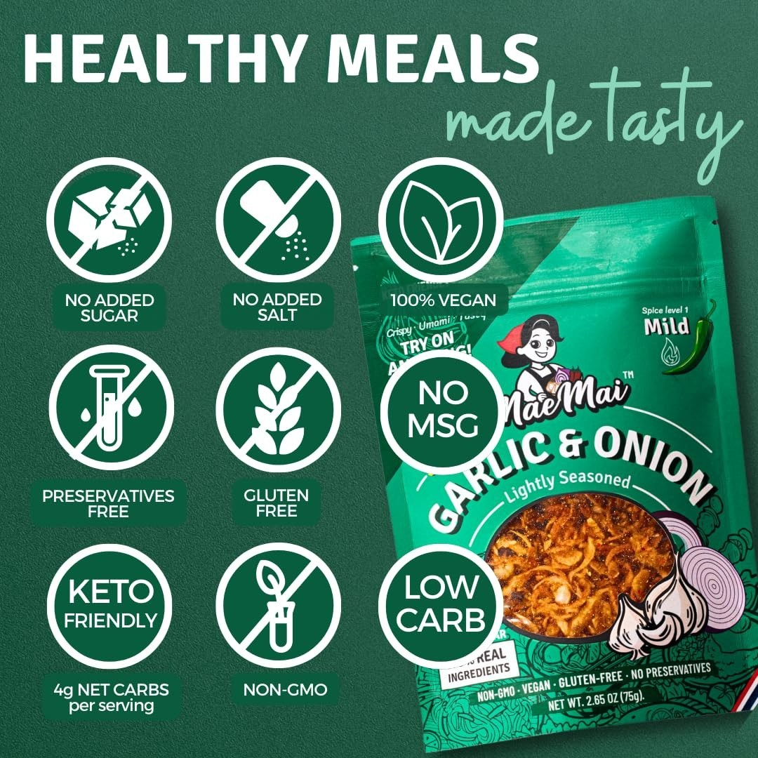 Chili Crisp (MILD Spice) – Premium Onion & Garlic Flakes – Crispy All-Purpose