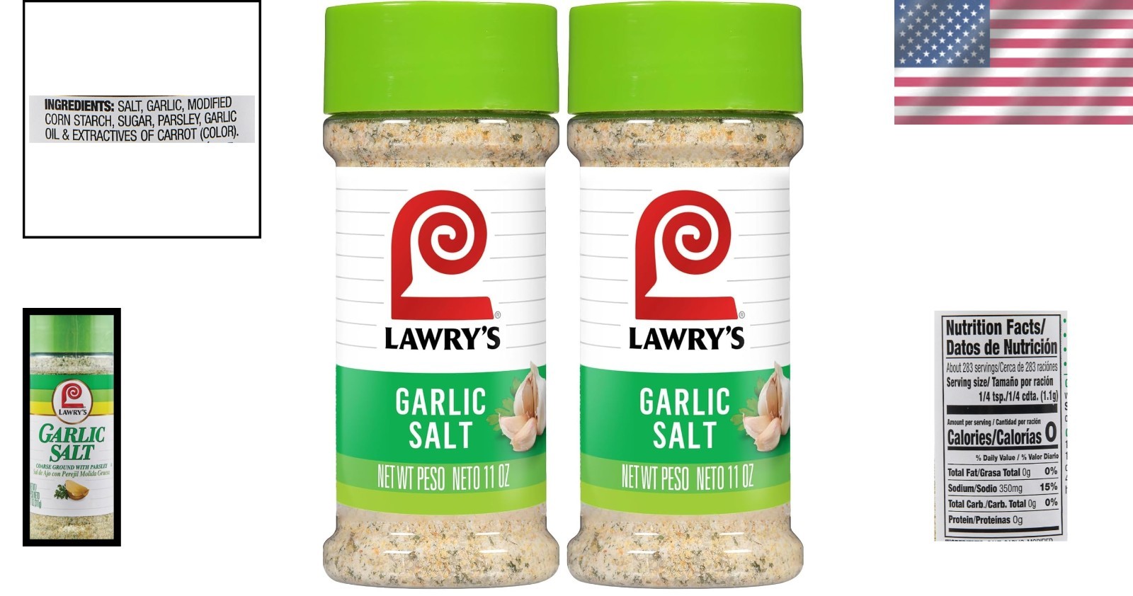 Lawry’s Garlic Salt, Coarse Ground with Parsley, N