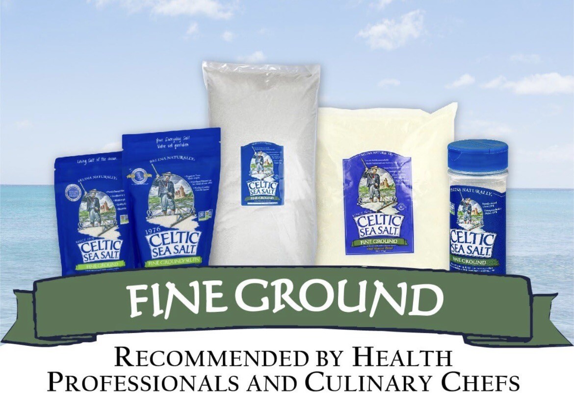 Celtic Sea Salt Fine ground 8oz (1/2 lb) Resealable Bag- SHIPS FREE – ✅✅