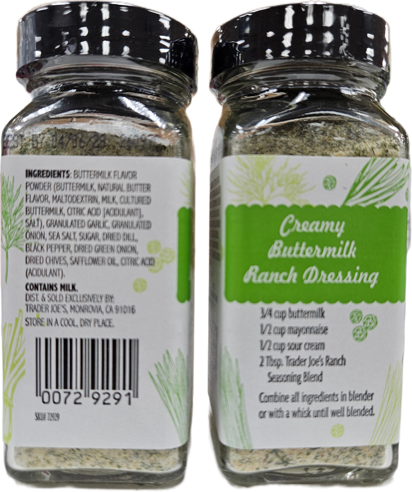 2 PK SEALED Trader Joe’s RANCH Seasoning Blend 2 OZ Each