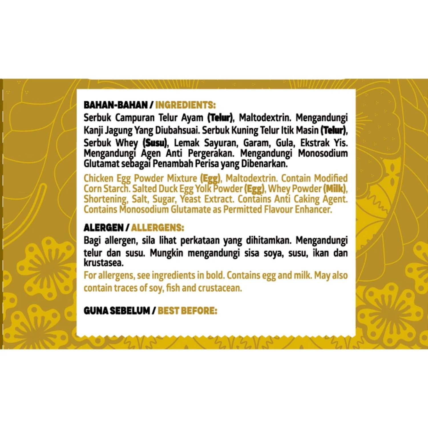 Adabi Golden Salted Egg Powder 250g – 3 Pack Bundle Express Shipping