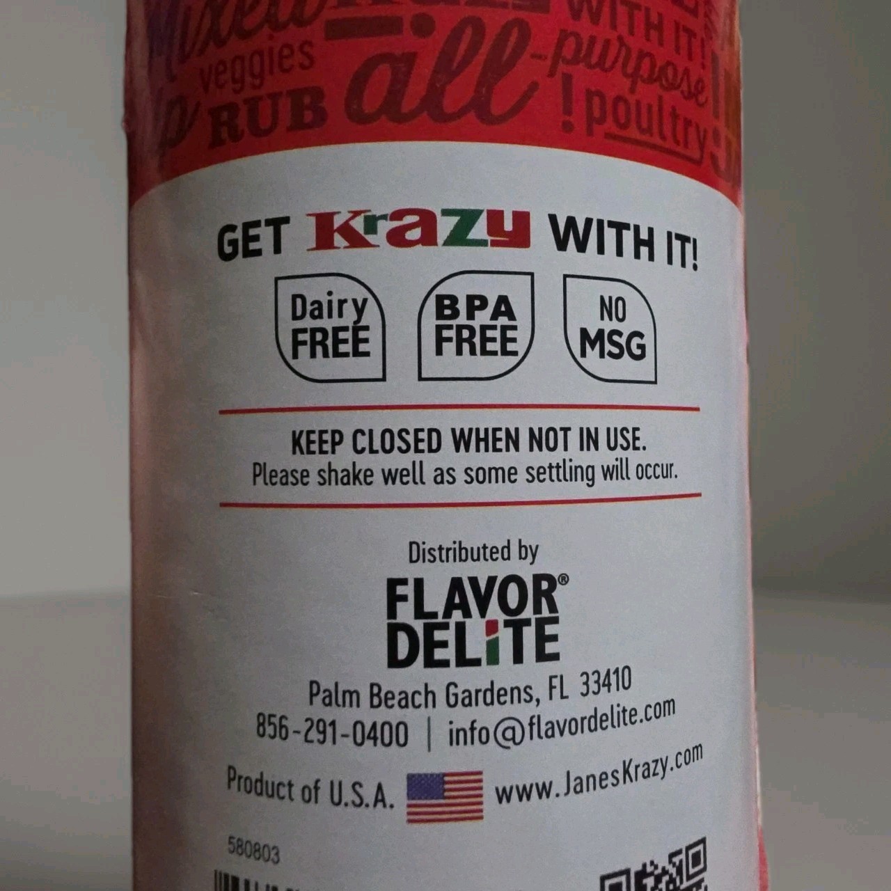 Jane’s Krazy Original Mixed-Up Salt – 9.5 oz – Gluten Free & All Natural