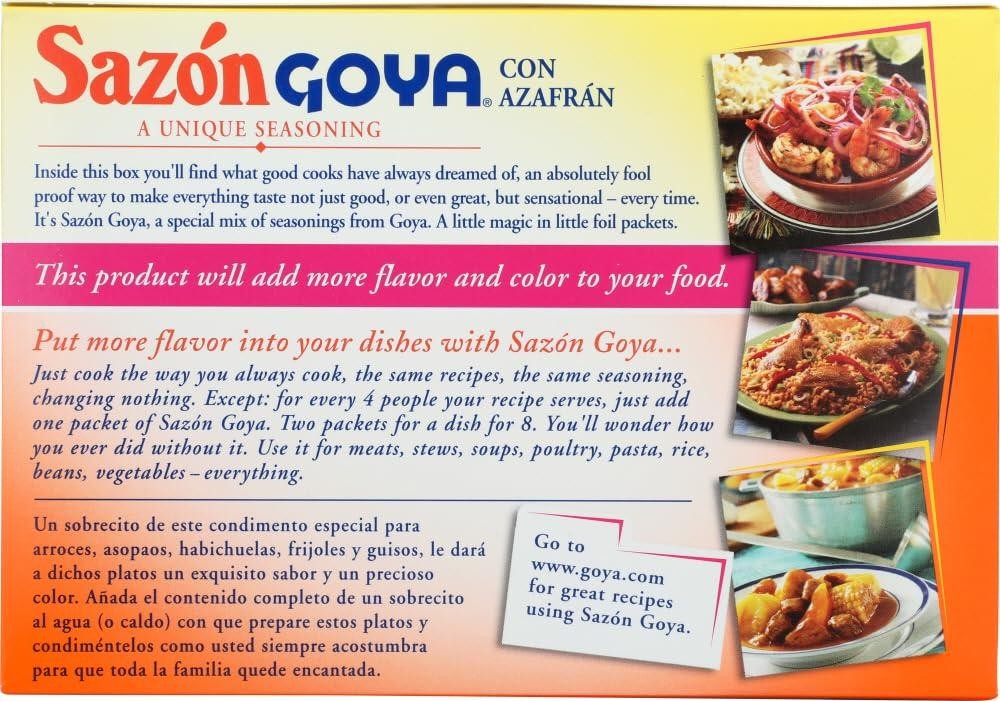 Goya Sazon Con Azafran – 3.52 oz (1 pack)