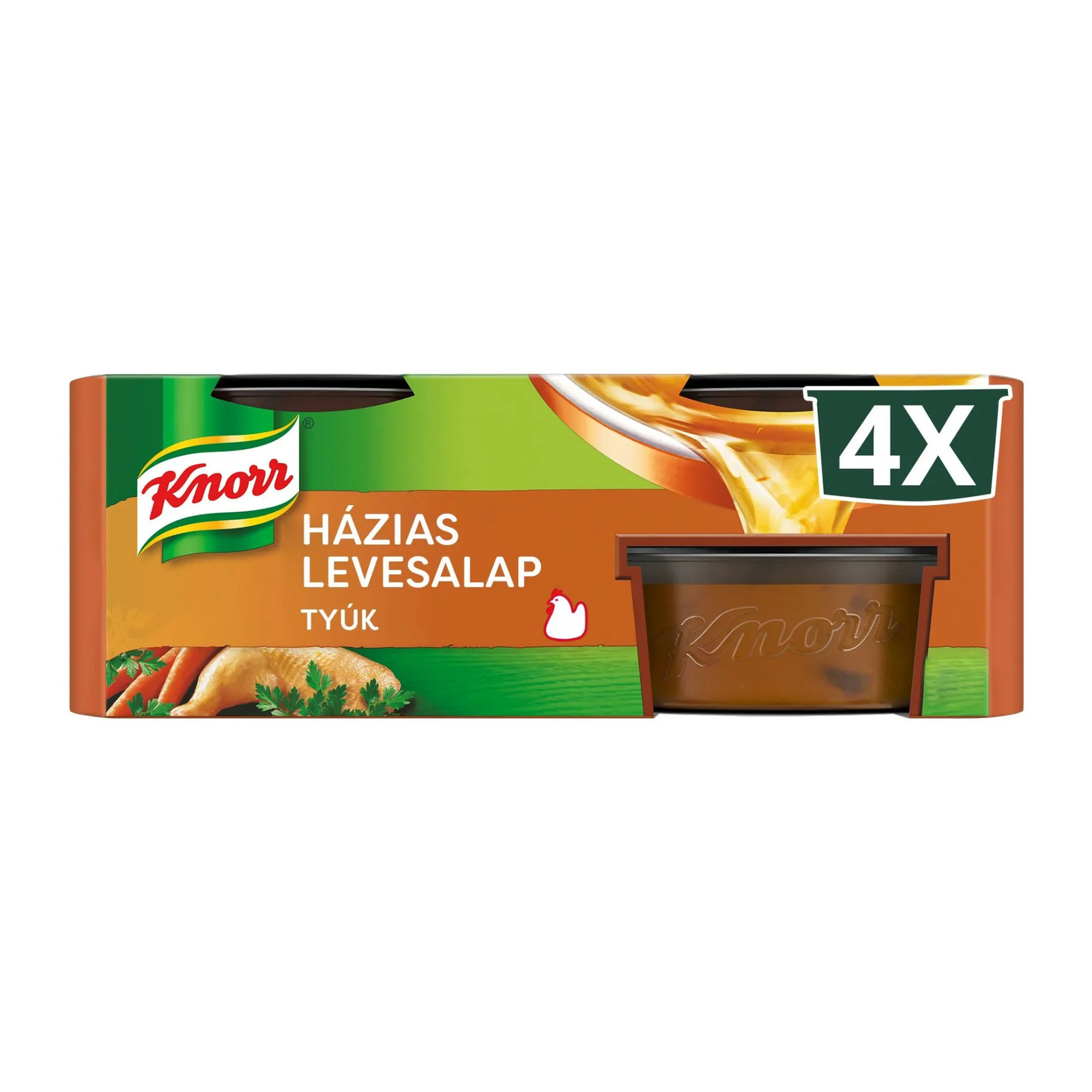 10x Hungarian KNORR Home Made Style Chicken Soup Base – Házias Tyúklevesap 112g