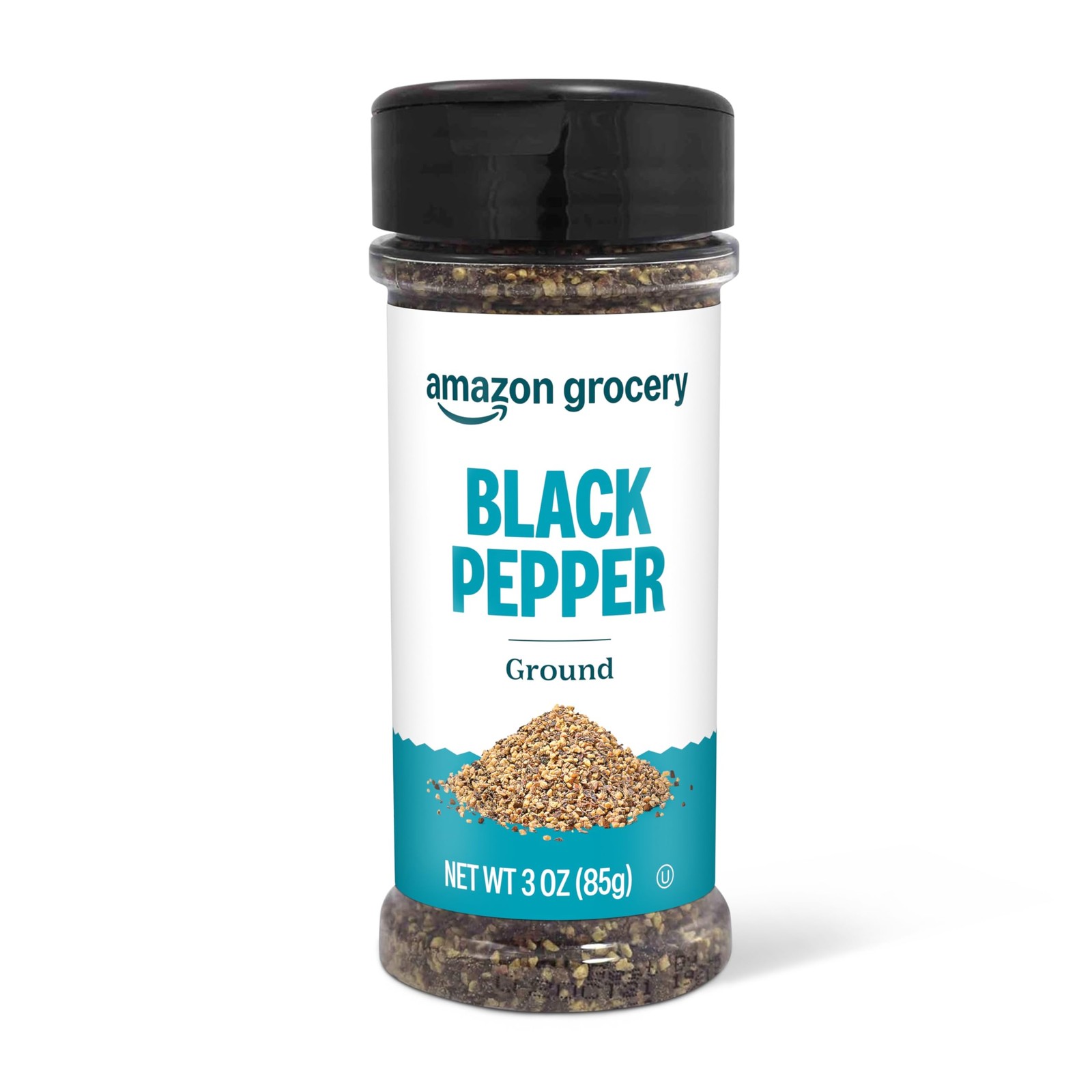 Amazon Grocery, Ground Black Pepper, 3 Oz 3 ounce (Pack of 1)