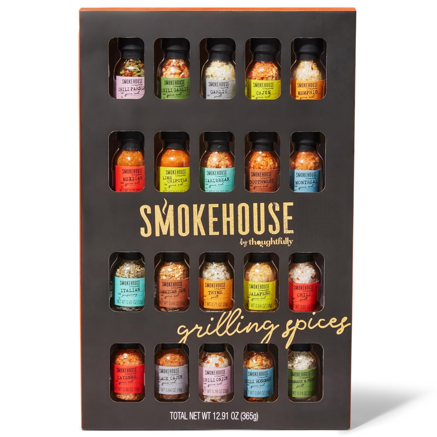 Ultimate Grilling Spice Set 20 Pk BBQ Seasoning Holiday Gift Chili Garlic Cajun
