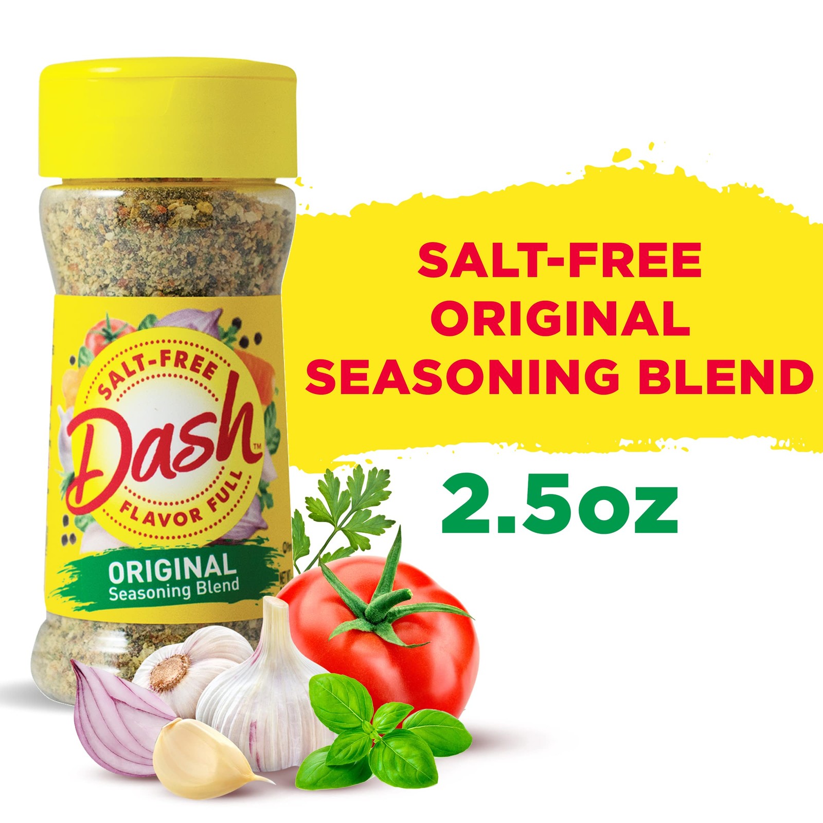 Dash Salt-Free Seasoning Blend, Original, 2.5 Ounce (Pack of 1), Multicolor