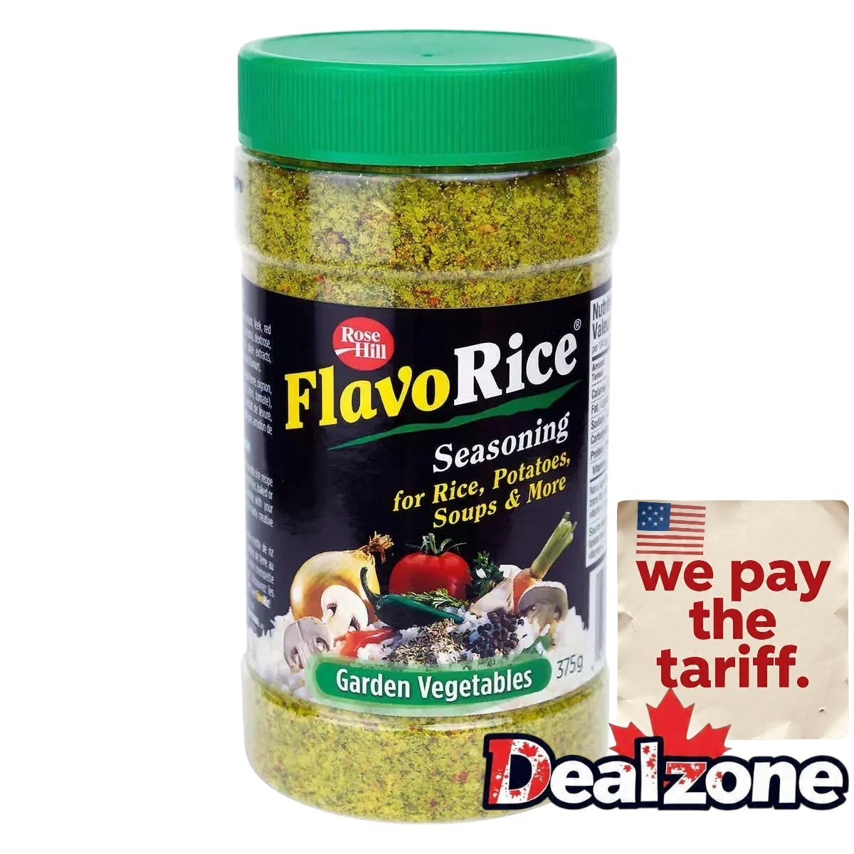 Rose Hill Flavo Rice Garden Vegetables Seasoning, 375g – Fresh from Canada