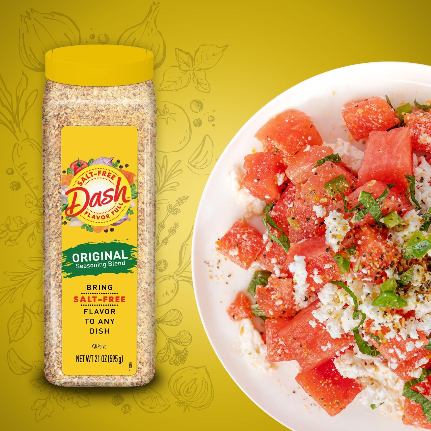Dash Salt-Free Seasoning Blend, Original, 21 Ounce 21 (Pack of 1)
