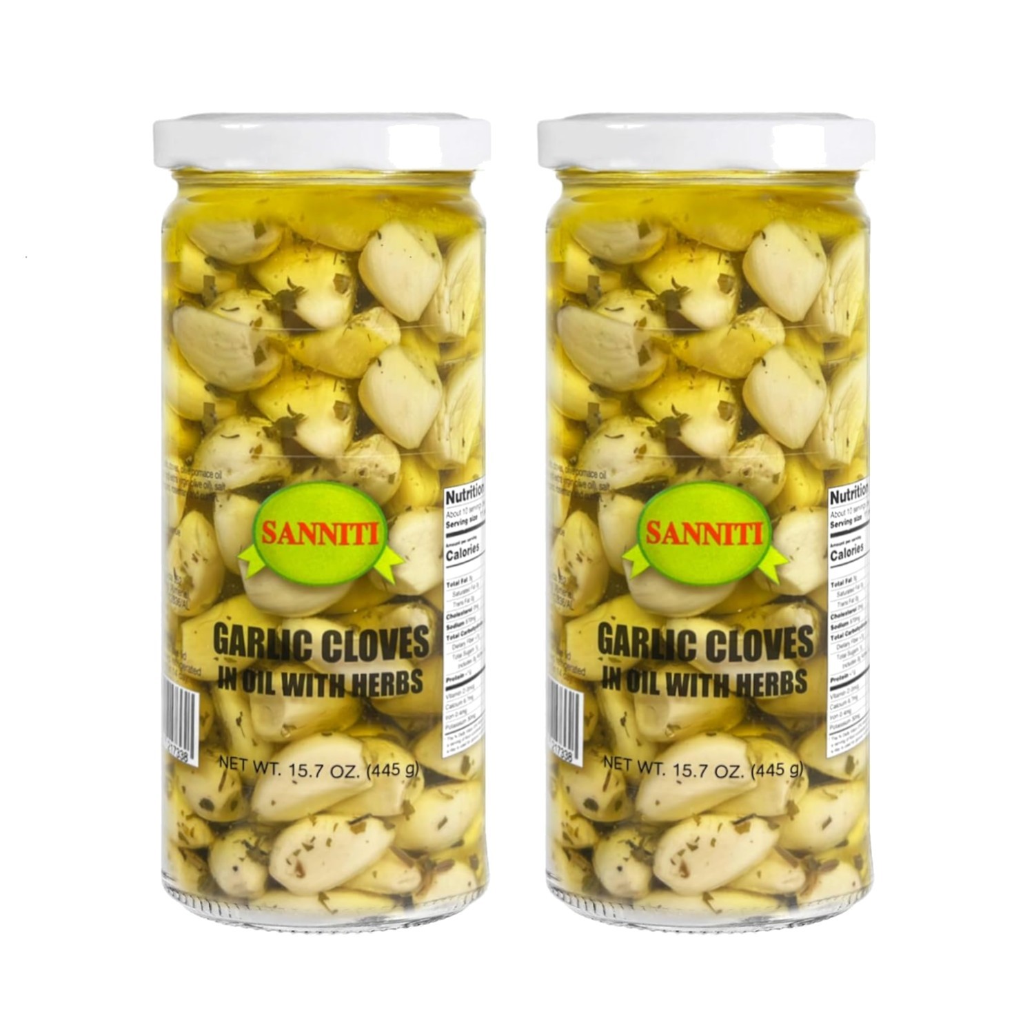Spanish Garlic Pickles – 15.9oz x 2, Herb Infused