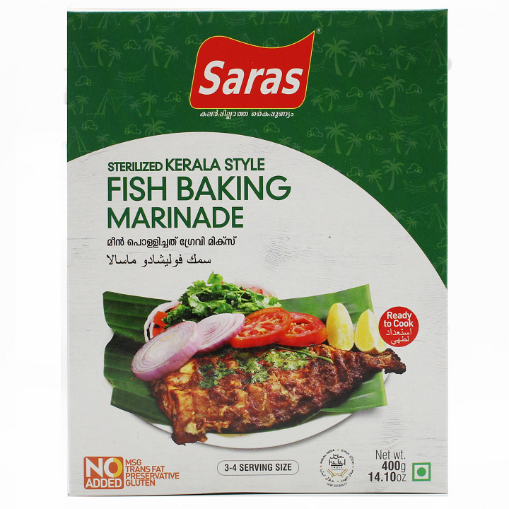 Fish Baking Marinade (Meen Pollichathu Gravy Mix) Saras 400gms