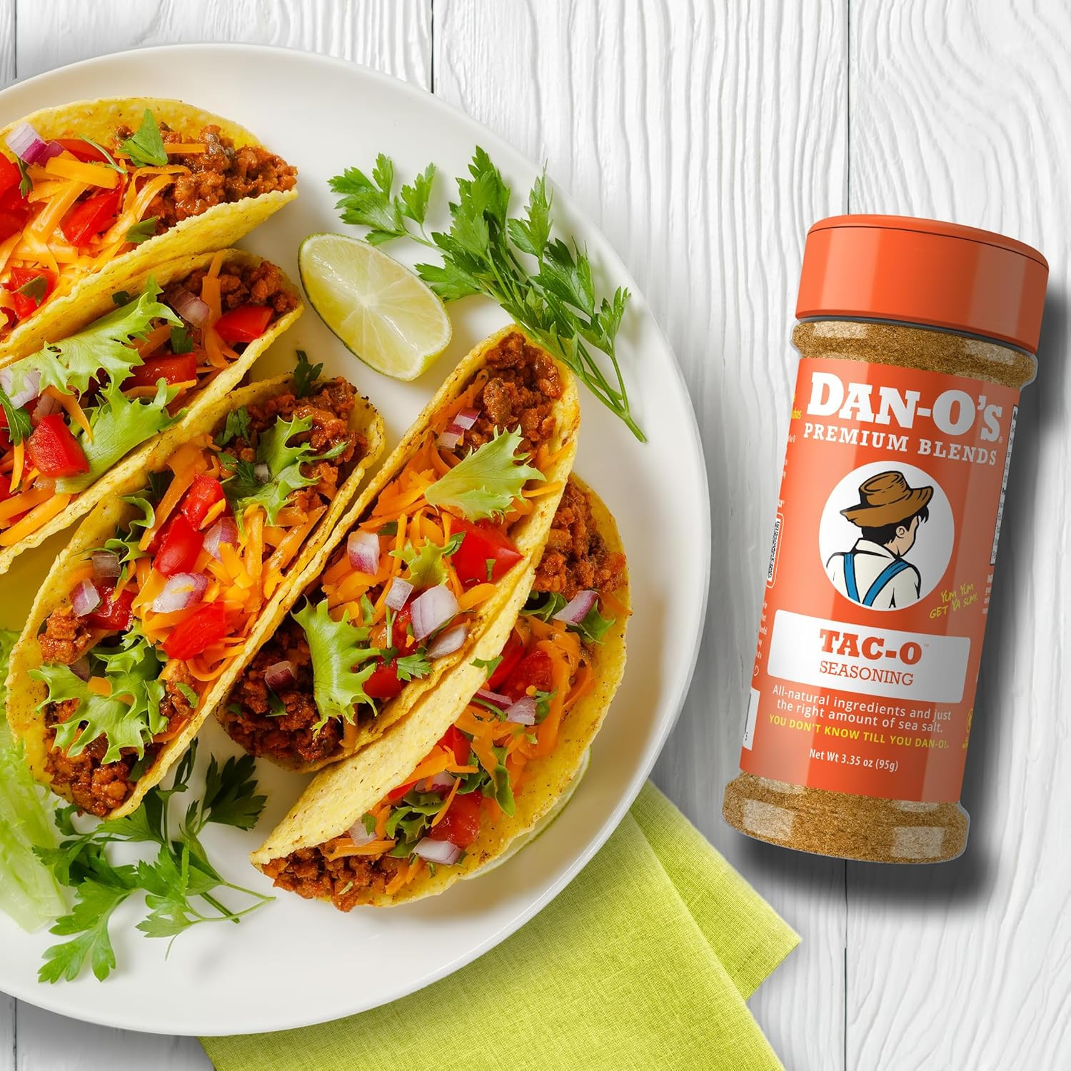 Tac-O Seasoning, 2.5 Oz Bottle, All Purpose Taco Seasoning for Tacos, Quesadilla