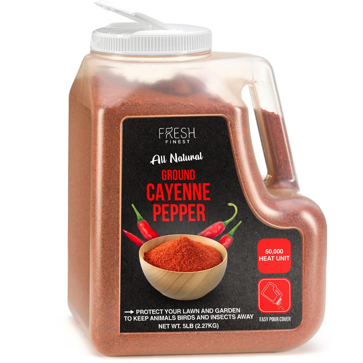 Cayenne Pepper Powder Bulk 5 LB all Natural Red 5 Pound (Pack of 1)