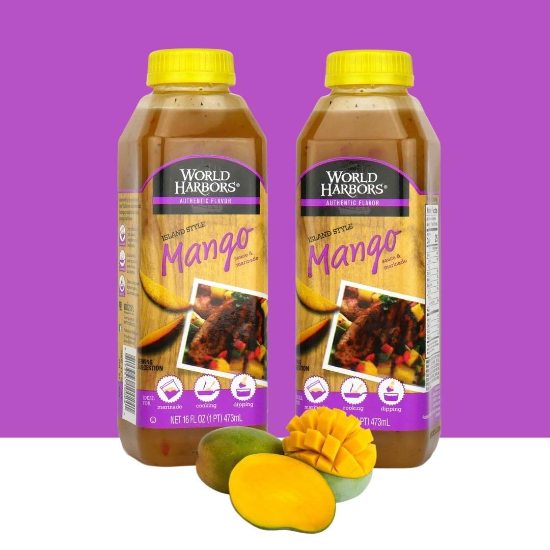Island Mango Sauce & Marinade – Low-Calorie, Sweet & Tangy Perfect Sauce for …