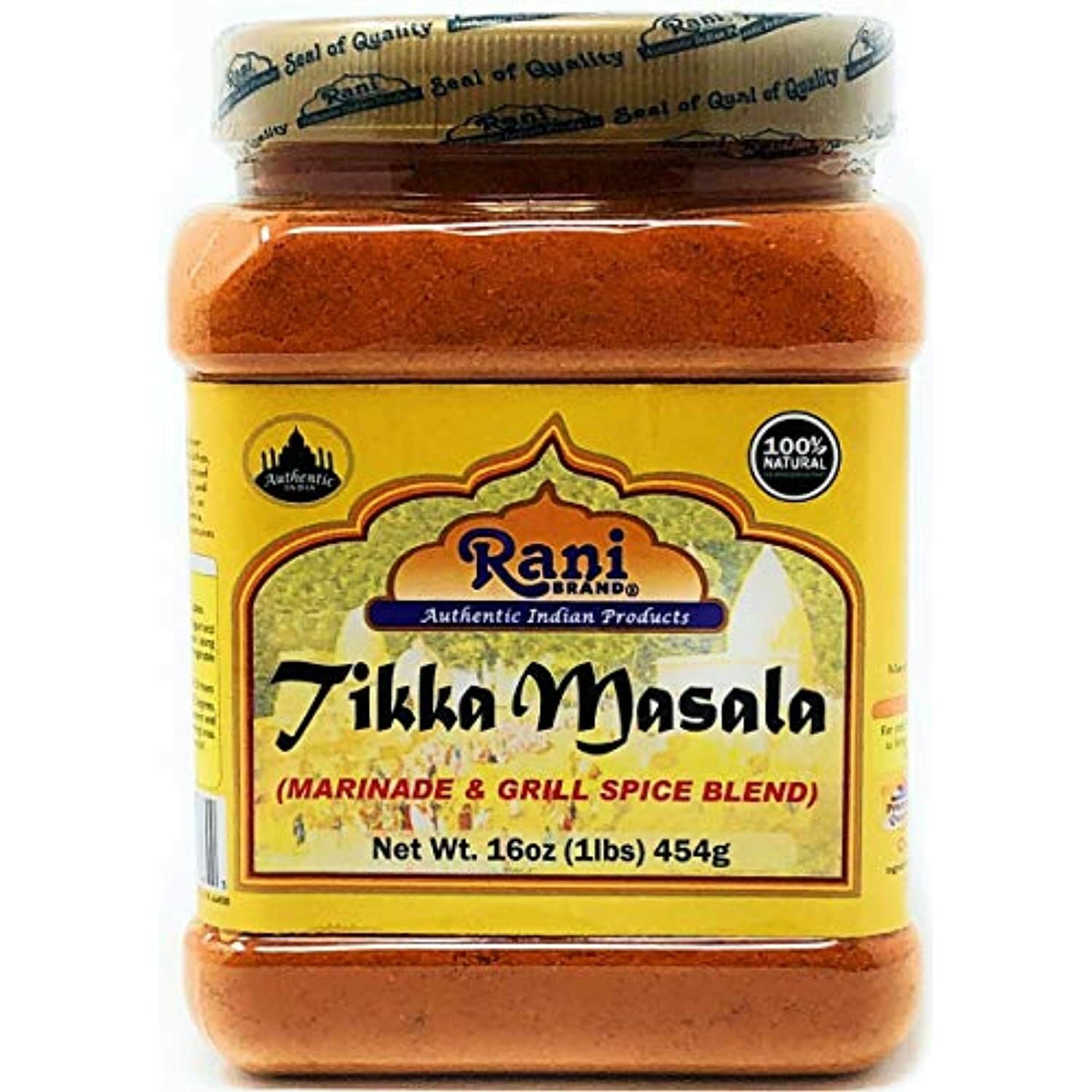 Rani Tikka Masala Indian 7-Spice Blend 16oz (454g) PET Jar
