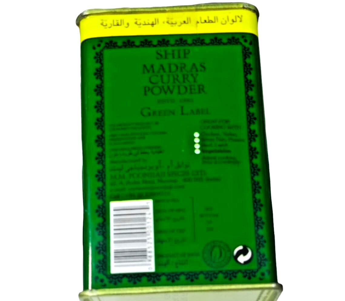 Spices SHIP The Original Madras CURRY Powder India Production Net Weight 500g