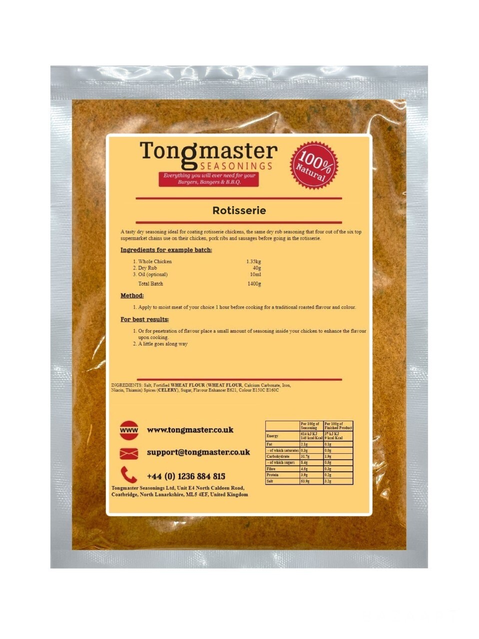 Turkey Browning Seasoning – 100g (Free Pop Up Timer)