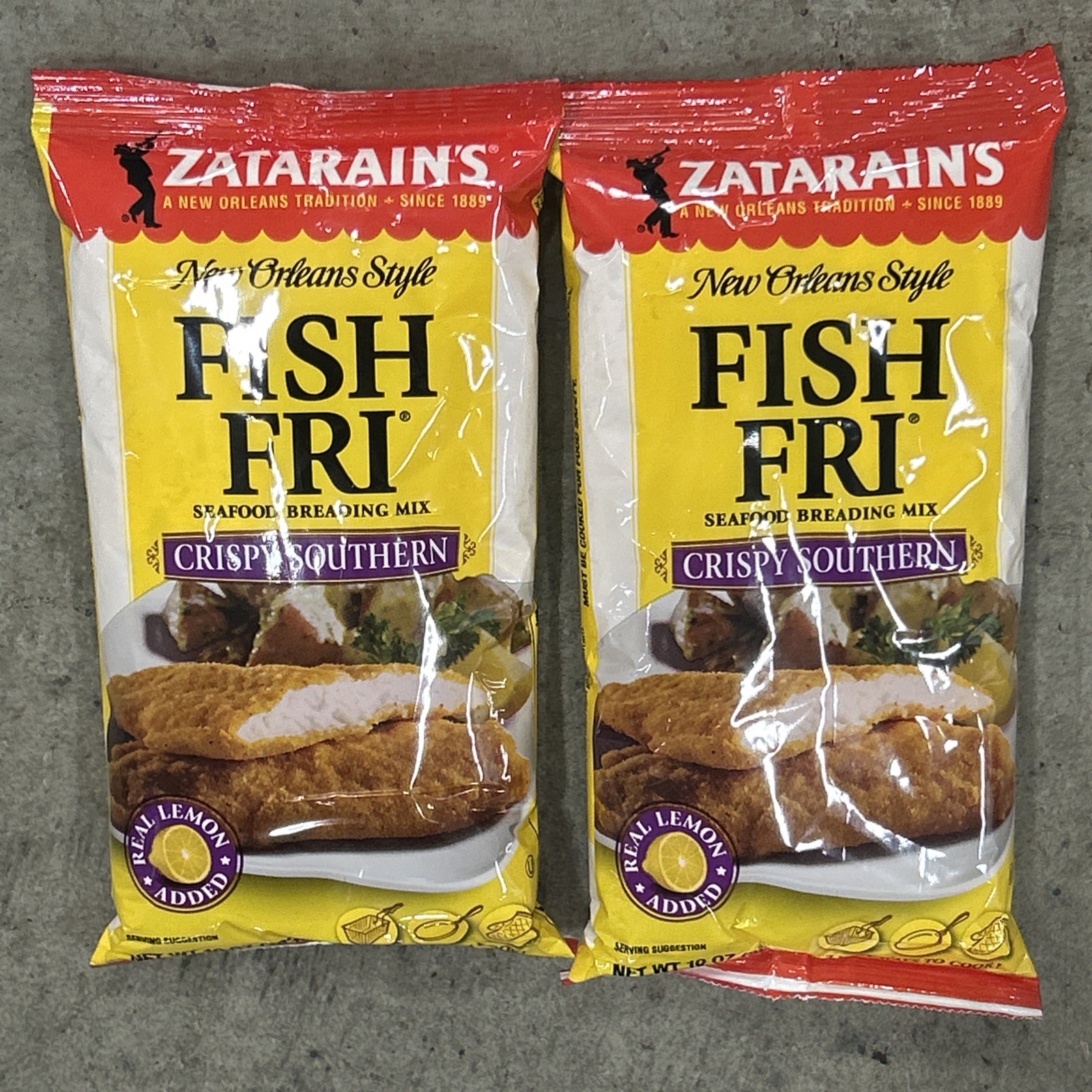 2 Pack Zatarain’s Crispy Southern Fish Fri Breading Mix – 10 oz