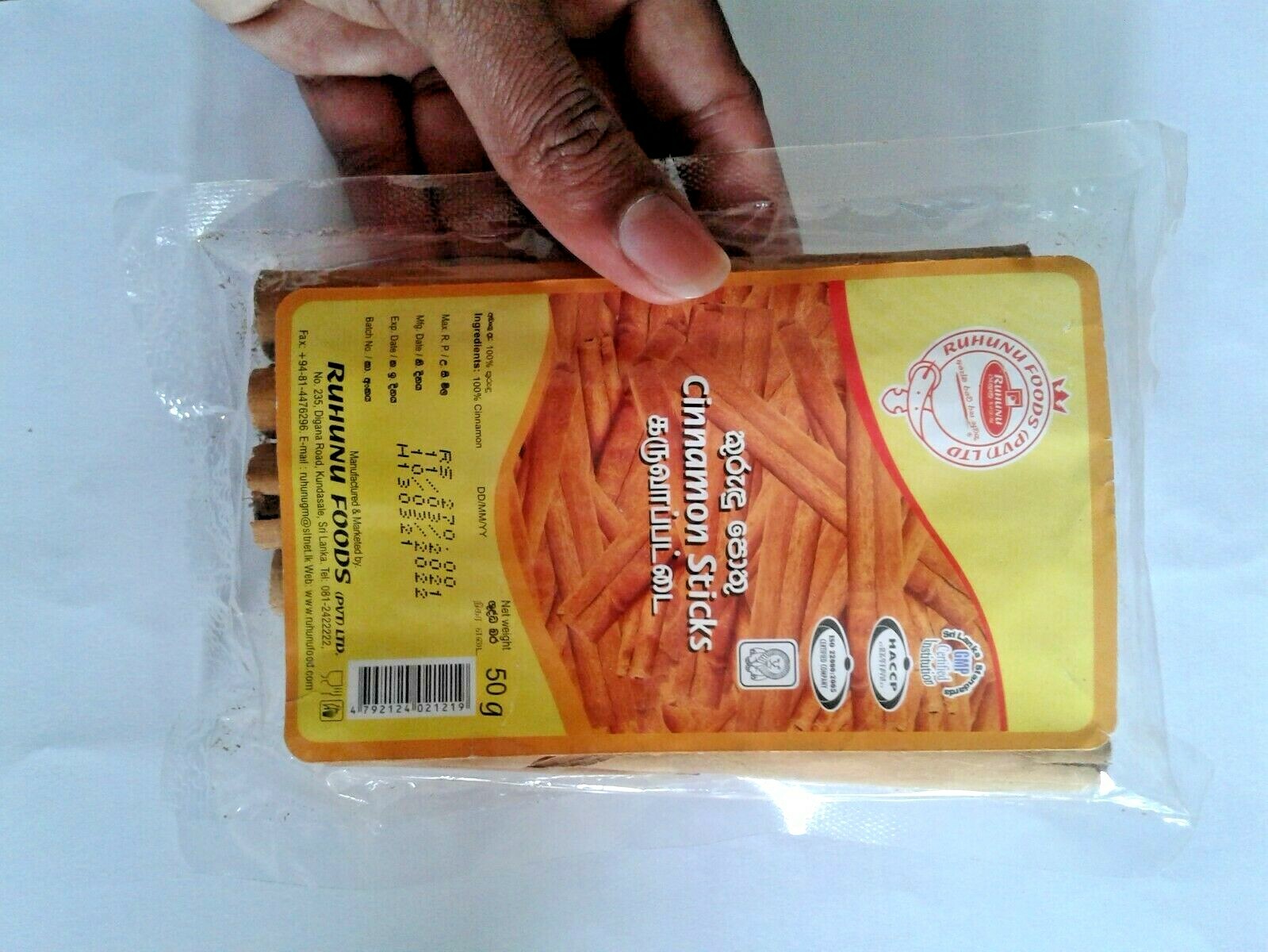 New Ceylon Cinnamon Sticks 50g Organic High Quality 100% Natural product