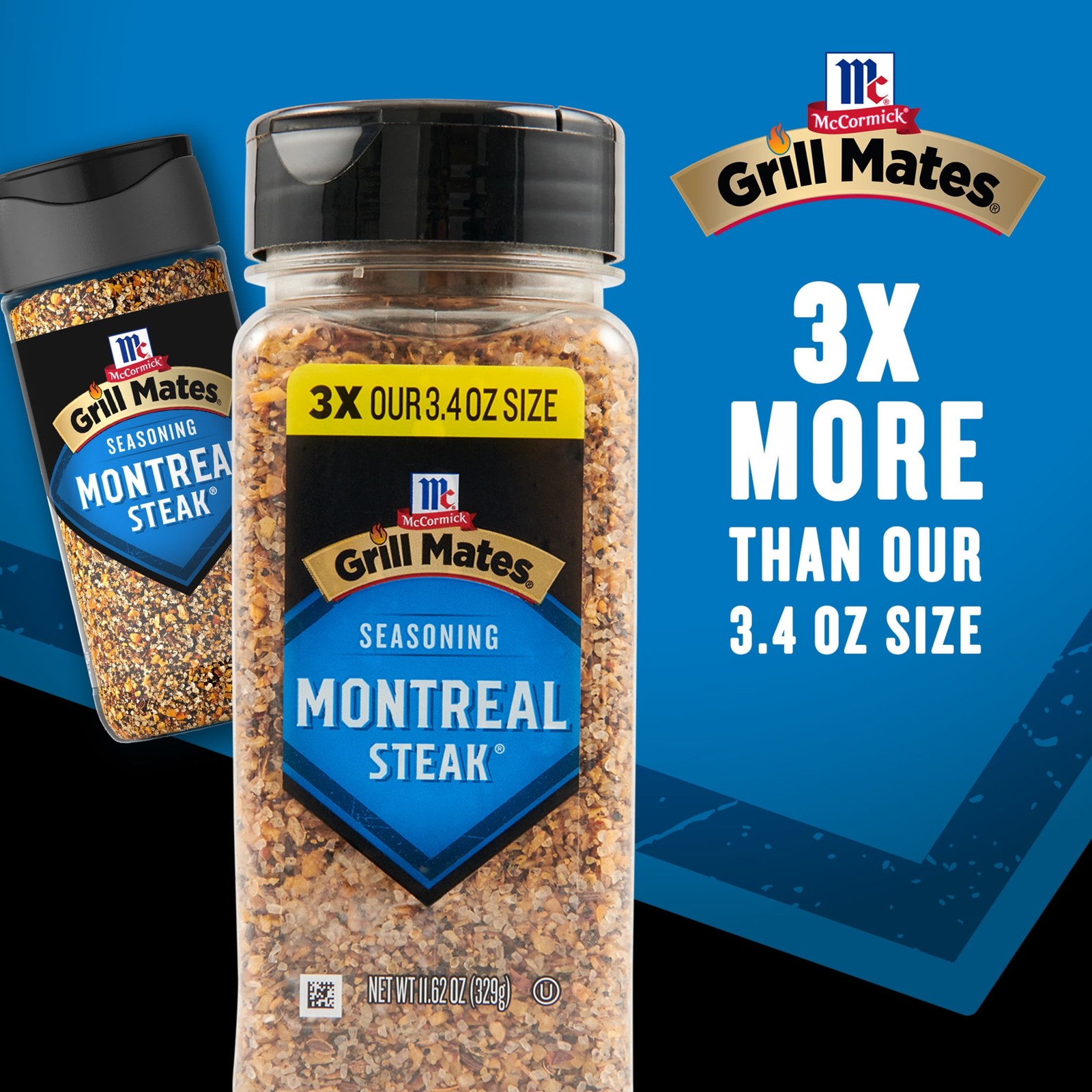 (6 pack) Grill Mates Montreal Steak Seasoning, 11.62 oz Bottle