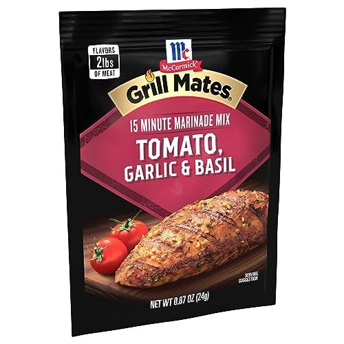 Juicy Marinade Mix for Chicken, Shrimp & Beef – Tomato, Garlic & Basil Flavor