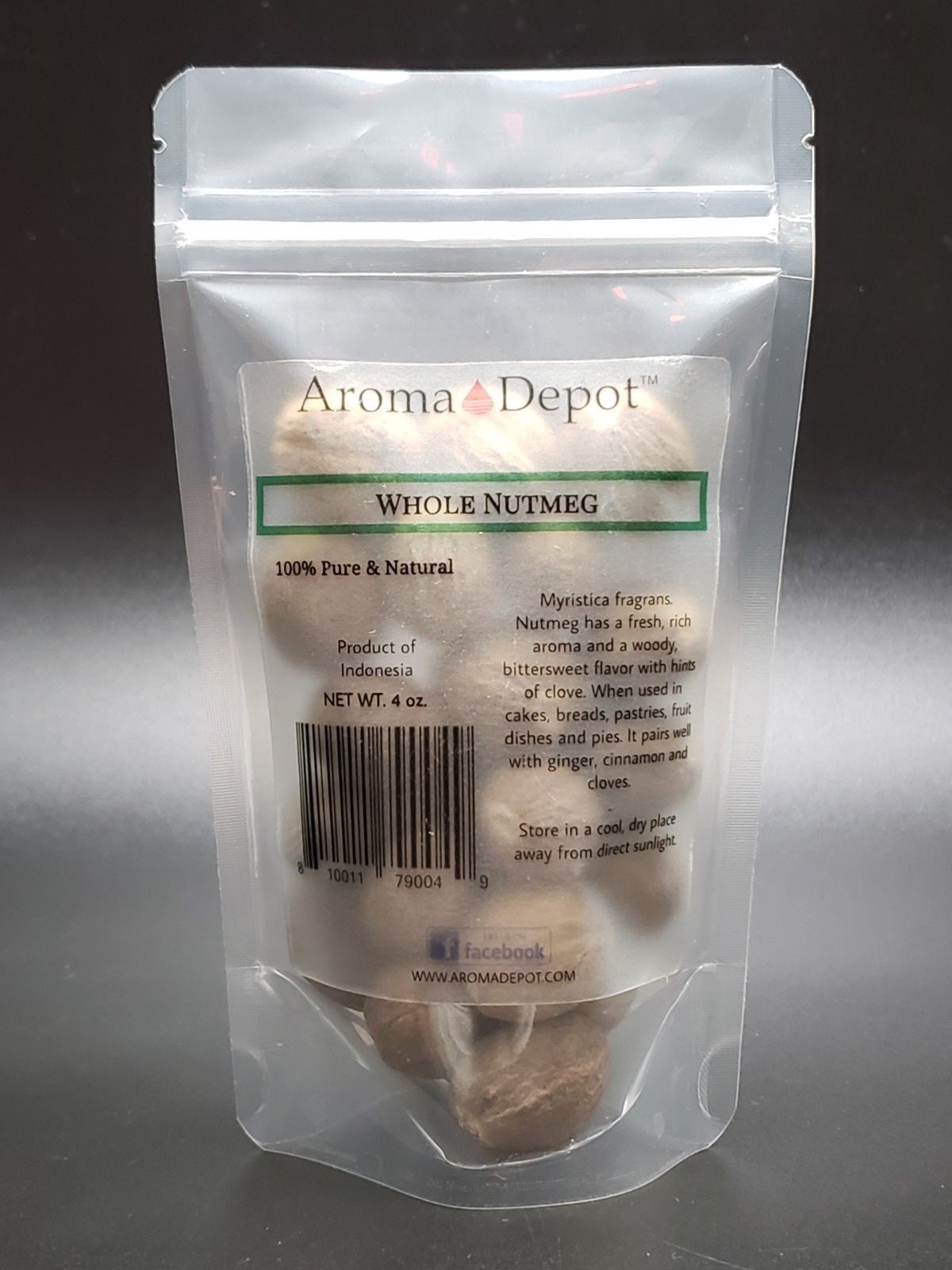 Nutmeg Powder 100% Pure Natural Ground & Whole Spice Myristicaceae Nuez Moscada