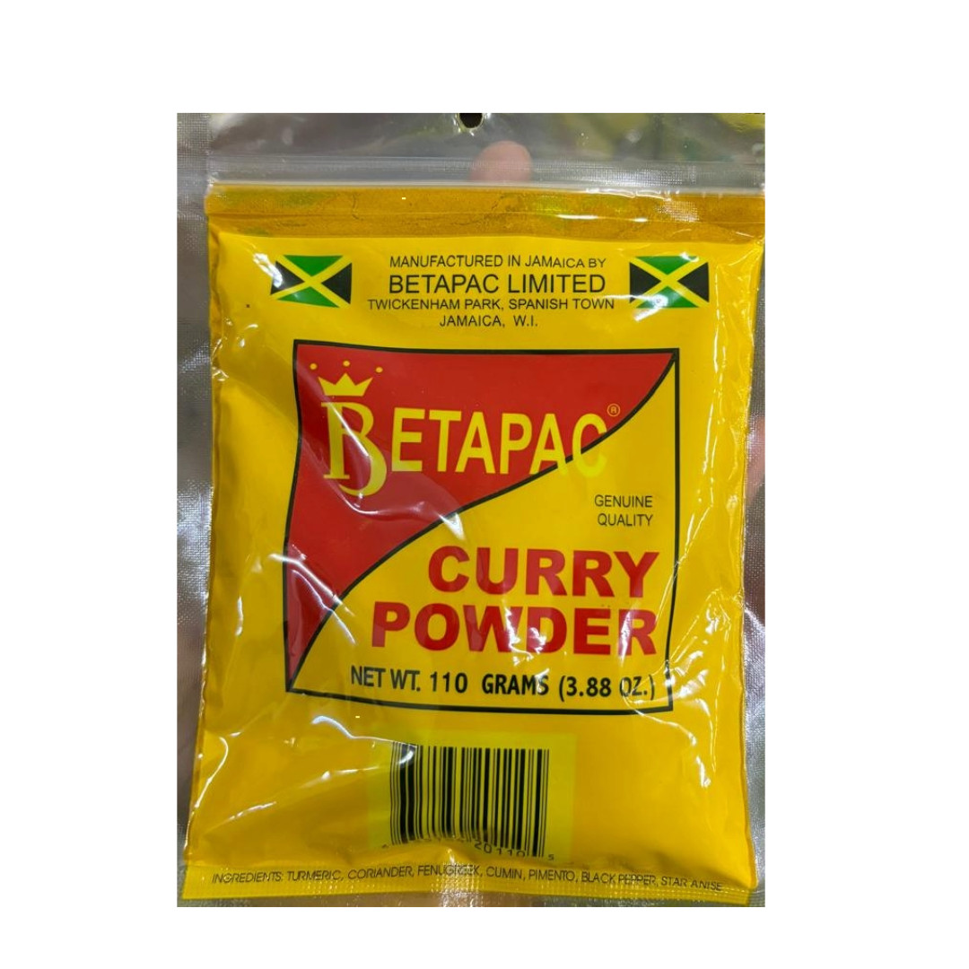 2 Pack Jamaican Betapac Curry Powder 3.88oz/110g