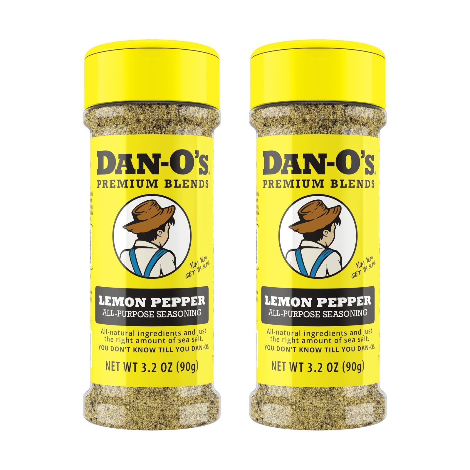 Dan-O’s Lemon Pepper Seasoning, 3.2 oz (2 Pack) – Zesty Ounce (Pack of 2)