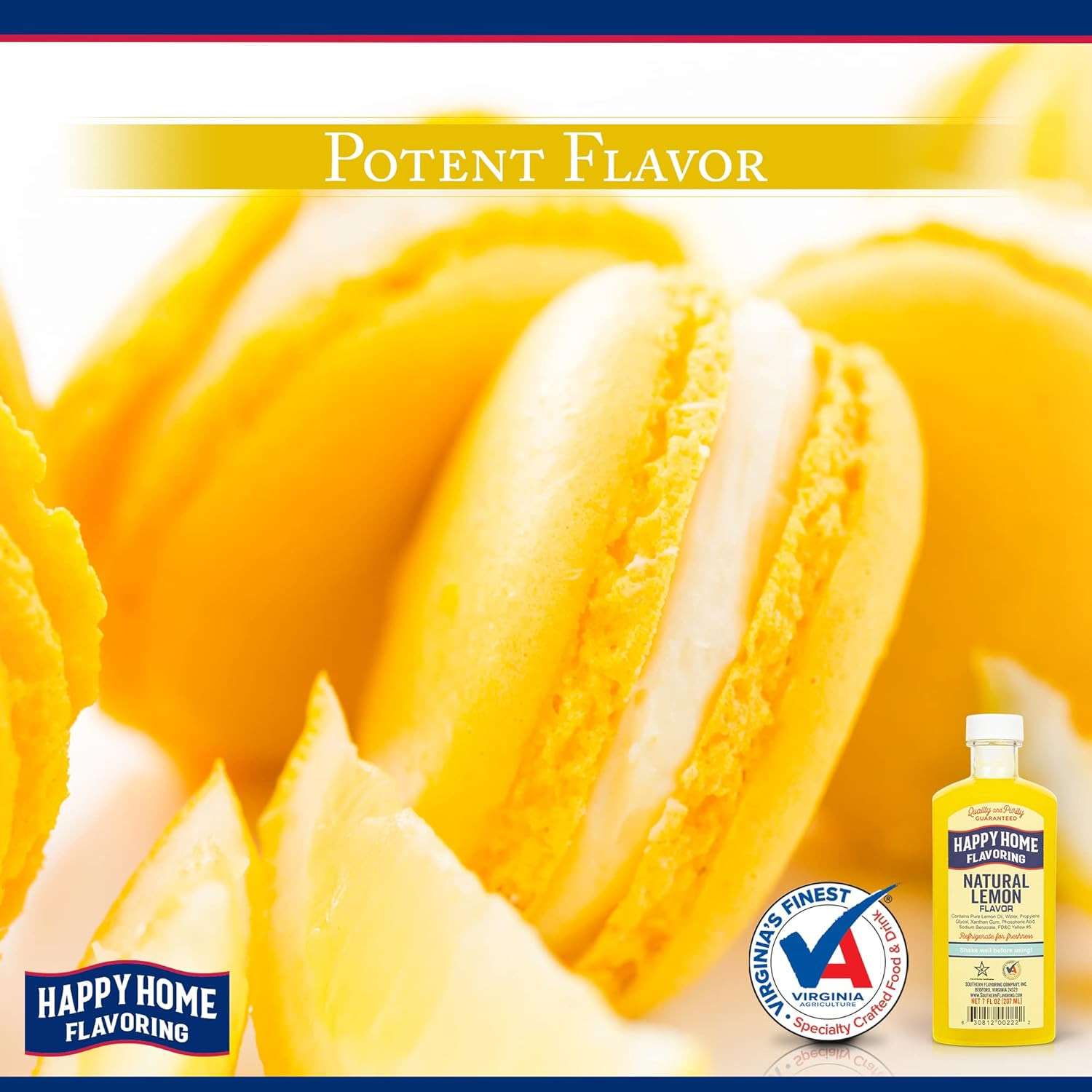 Natural Lemon Flavor, Non-Alcoholic, Certified Kosher, 7 Oz.