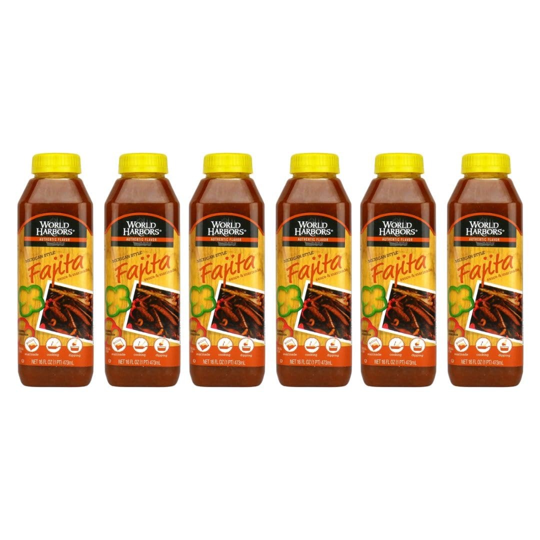 Mexican Style Fajita Marinade, 16-fl. oz. plastic bottles (Pack of 6)