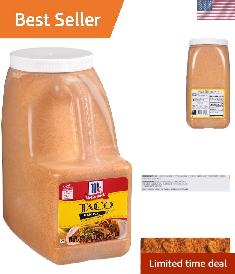 Taco Seasoning Mix, 6 lb – Six Pound Container of Taco Seasoning Mix, Best fo…