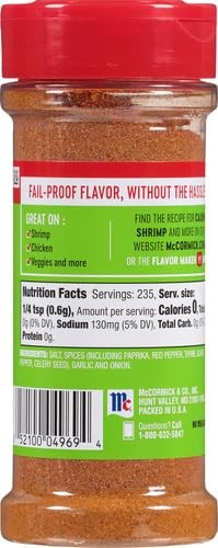 McCormick Perfect Pinch Cajun Seasoning, 5 oz (Pack of 2) 5 Ounce